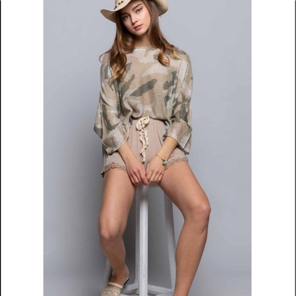 POL Camo Print Lightweight Sweater - Picture 16 of 16